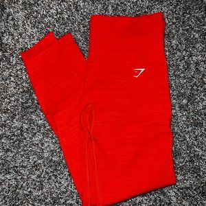 ORANGE GYMSHARK LEGGINGS (Size M)